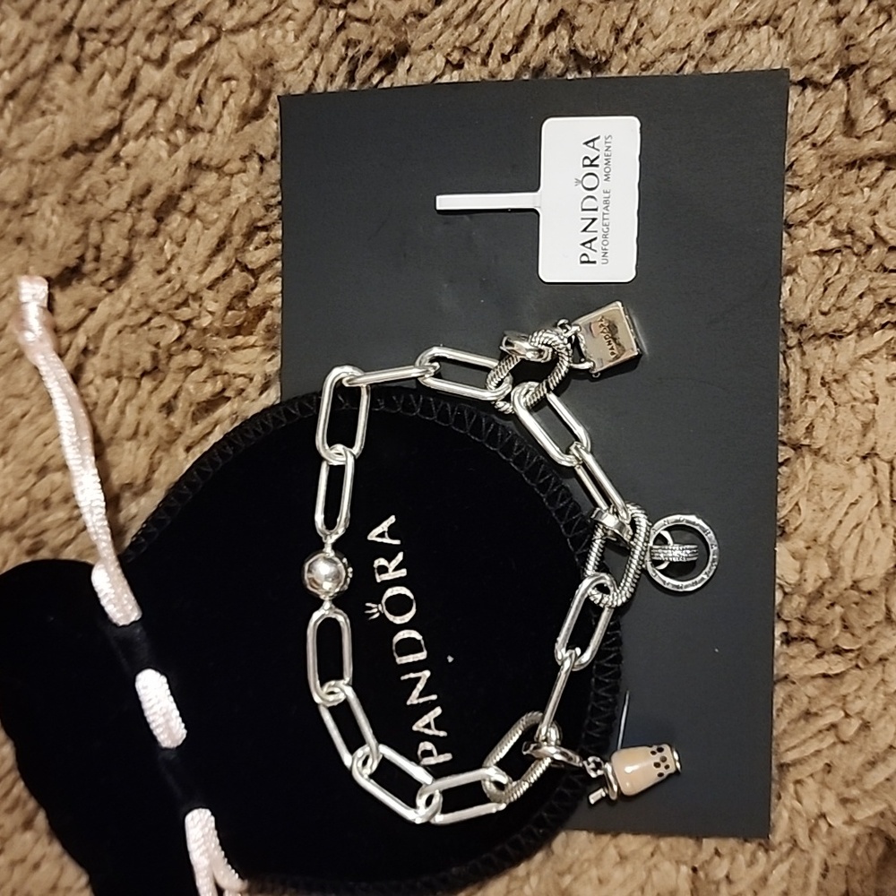 Pandora 3 Charms and Bracelet